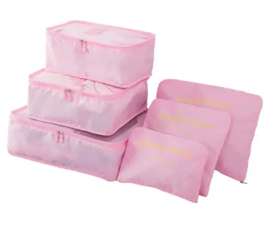 Packing cubes shown in multiple sizes