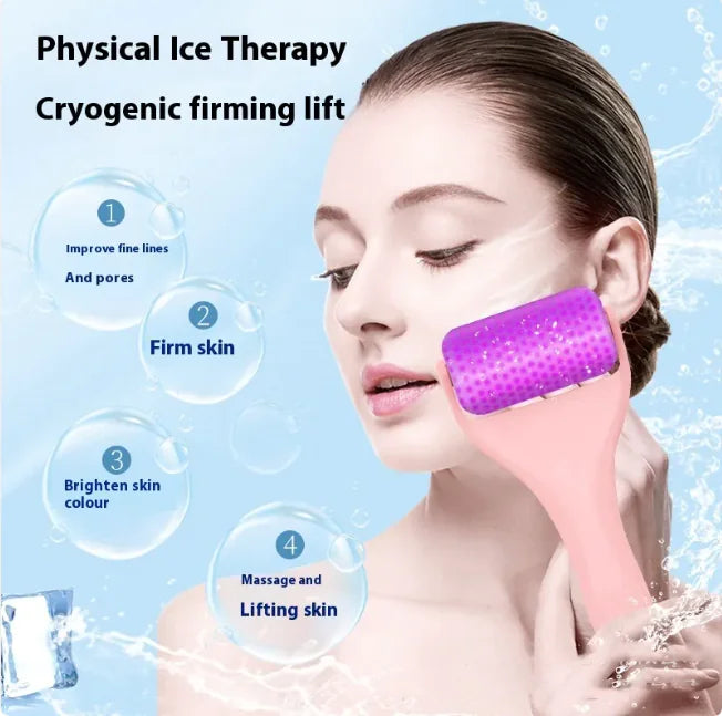 Close-up of ice roller head